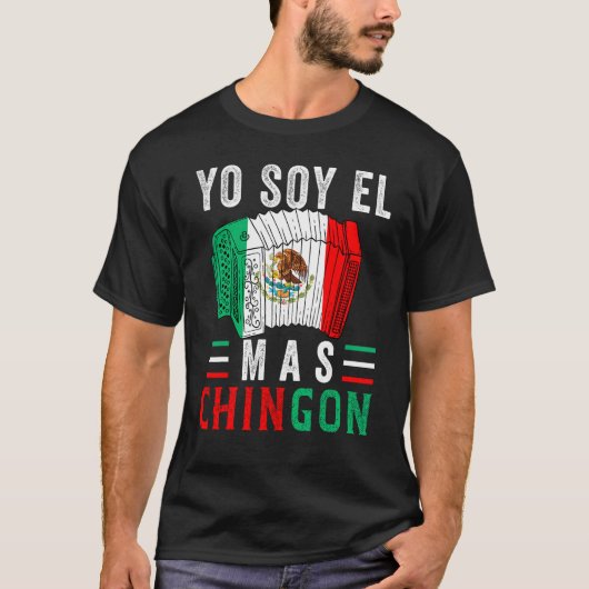 T-shirt El Mas Chingon  Mexican Dad Husband Regalo (Devant)