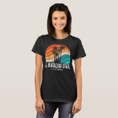T-shirt El Matador State Beach California Palm Tree Beach (Devant entier)