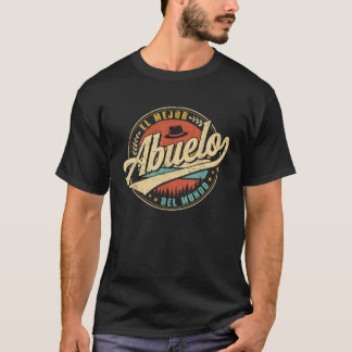 T-shirt El Mejor Abuelo Del Mundo Hommes Décor Vintage Rét