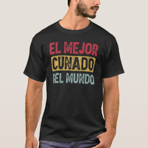 T-shirt El Mejor Cunado Del Mundo Hommes Décor Vintage Rét