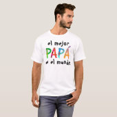 T-shirt El mejor Papá en el mundo Bold (Devant entier)
