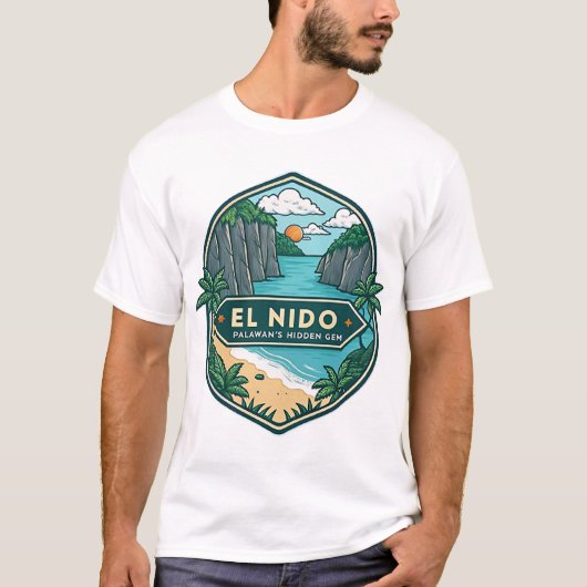 T-shirt El Nido : le joyau caché de Palawan (Devant)