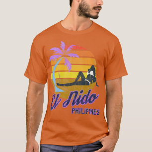 T-shirt El Nido Philippines SE Asie Surf rétro
