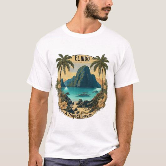 T-shirt El Nido : Un paradis tropical (Devant)