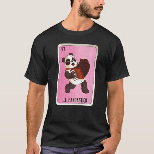 T-shirt El Pandastico Mexican Slang Lottery Bingo Cards   (Devant)