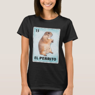 T-shirt El Perrito Cartes de Chien des Prairies mexicaines