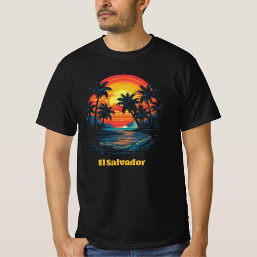T-shirt El Salvador Beach Vibes (Devant)