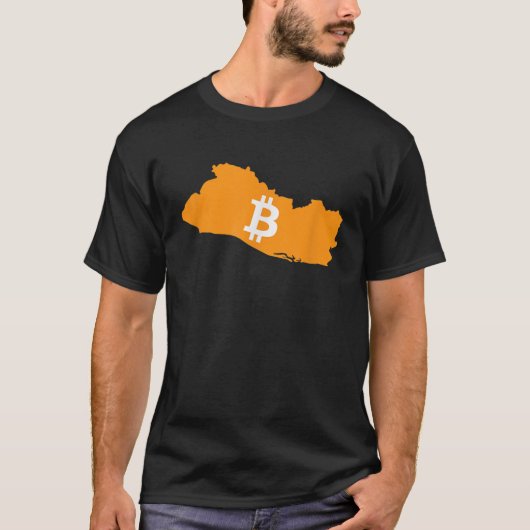 T-shirt El Salvador Bitcoin BTC Devise WallApp Légal (Devant)