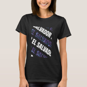 T-shirt El Salvador Camo Motif violet Camouflage