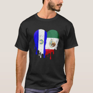 T-shirt El Salvador Drapeau du Mexique Cœur Citoyen Cultiv