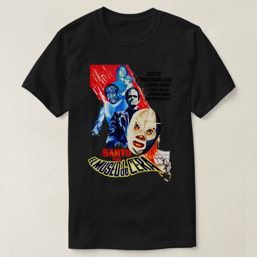 T-shirt El Santo en El Museo de Cera Le Musée de cire 1963 (Design devant)
