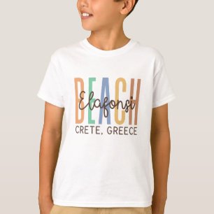 T-shirt Elafonsi Beach Crète Grèce (Sables)