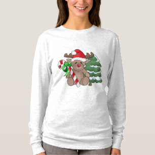 T-shirt Élan de Noël varechs de sucre