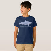 T-shirt Elasmobranchologiste futur avec grand requin blanc (Devant entier)