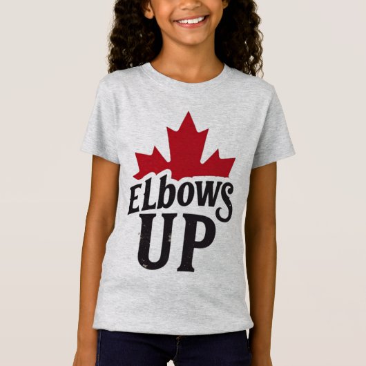 T-Shirt Elbows Up - Bold Canadian Spirit (Devant)