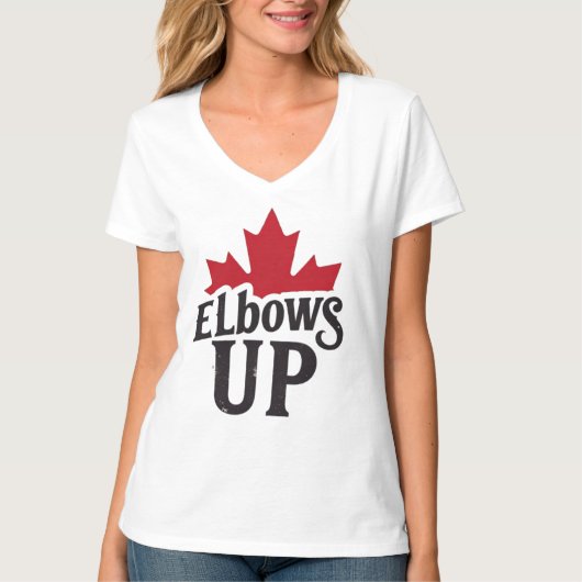 T-shirt Elbows Up - Bold Canadian Spirit (Devant)