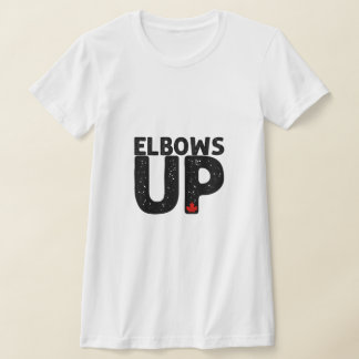 T-shirt ELBOWS UP Bold Distressed Typographie
