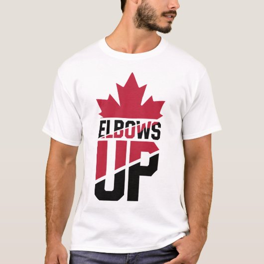 T-shirt Elbows Up Canada (Devant)