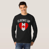 T-shirt Elbows Up Canada (Devant entier)
