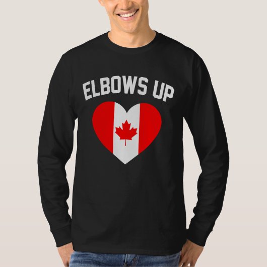 T-shirt Elbows Up Canada (Devant)