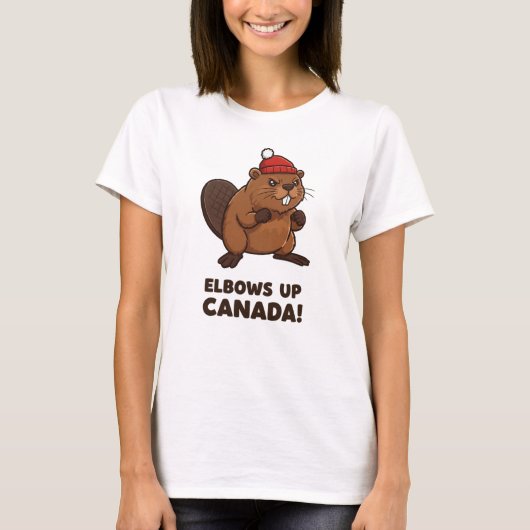 T-shirt Elbows Up Canada (Devant)
