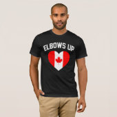 T-shirt Elbows Up Canada (Devant entier)