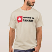 T-shirt Elbows Up Canada (Devant)