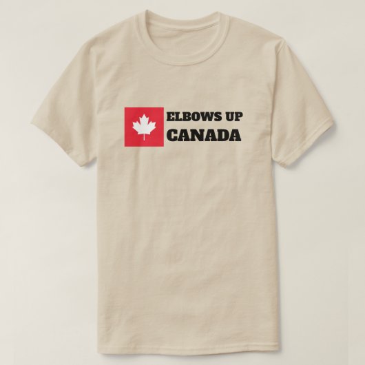 T-shirt Elbows Up Canada (Design devant)