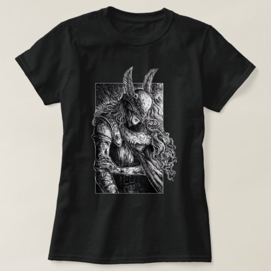 T-shirt Elden Ring Malenia Blade de Miquella Sketch Essent (Design devant)