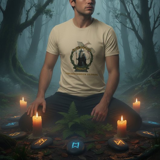 T-shirt Elderwood Council Archwarden Eldric Fantasy Wizard