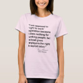 T-shirt Eleanor Roosevelt cite (Devant)