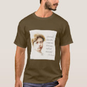 T-shirt Eleanor Roosevelt & Great Minds Quote (Devant)