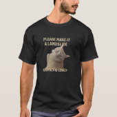 T-shirt Elect Harris Walz 2024 Chat S'il vous plaît faire  (Devant)
