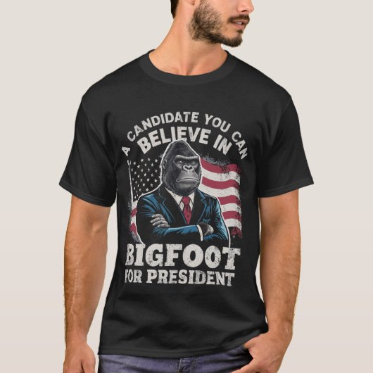 T-shirt Election 2024 Funny Vote Sasquatch USA (Devant)