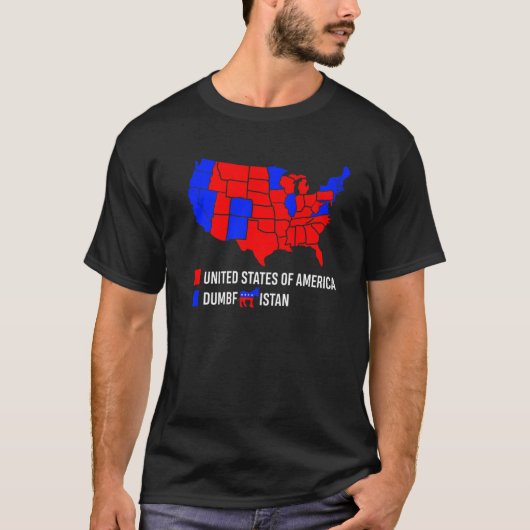 T-shirt Election Map United States (Devant)
