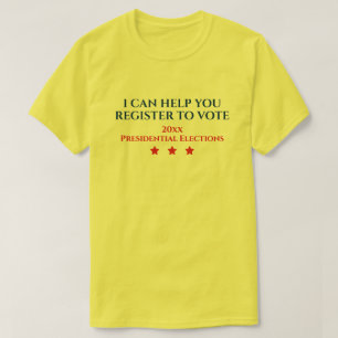 T-shirt Élection présidentielle JE PEUX VOUS AIDER À VOU
