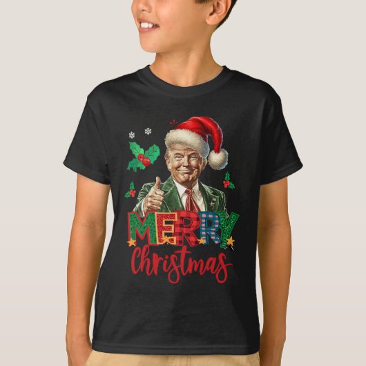 T-shirt Élection Trump 2024 Joyeux Noël drôle T (Devant)