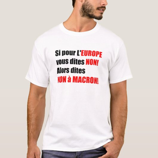 T-shirt Élections présidentielles en France 2017 - White M (Devant)