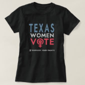 T-shirt Électorale Texas Women Right Vote 2022 (Design devant)