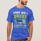 T-shirt Electric Car Electromobility Performance Efficient (Devant)