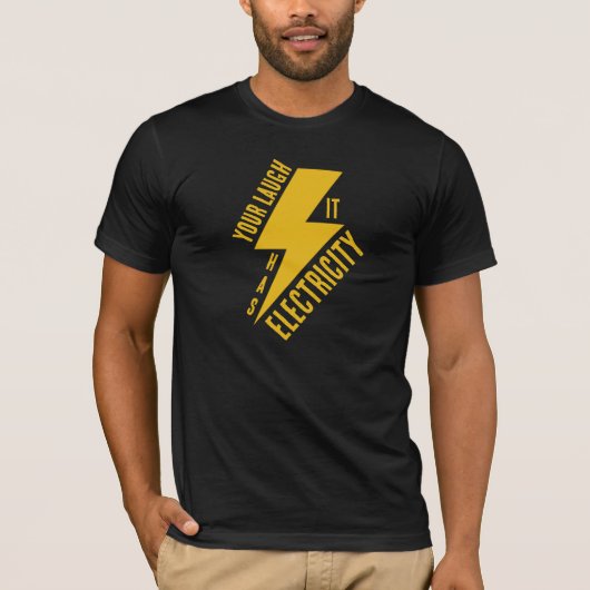 T-shirt Electric Laugh Lightning Bolt Art (Devant)