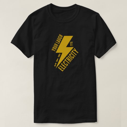 T-shirt Electric Laugh Lightning Bolt Art (Design devant)