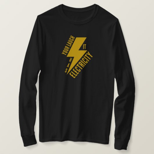 T-shirt Electric Laugh Lightning Bolt Art (Design devant)