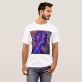 T-shirt Electric Mind – Neon Energy Silhouette Art (Devant entier)