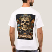 T-shirt Electric Skull Rock Festival Tee | Guitar & Drum (Dos)