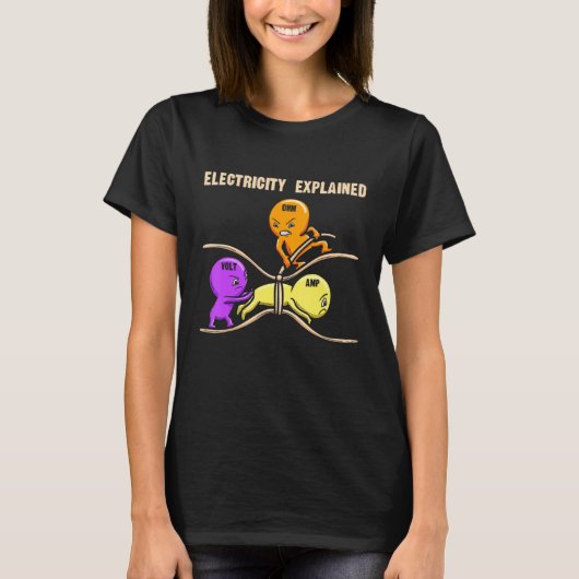 T-shirt Electrical Diagram Electricity Explained Ohms Watt (Devant)