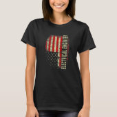 T-shirt Electrical Engineer 4th July US Flag Patriotic Eng (Devant)