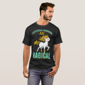T-shirt Electrical Engineers Are Magical Unicorn Job Engin (Devant entier)