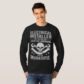 T-shirt Electricial Engineer We The Willing Lineman Electr (Devant entier)