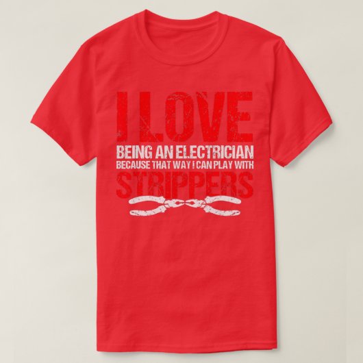 T-shirt Electrician Electrical Electrition Funny Electrici (Design devant)